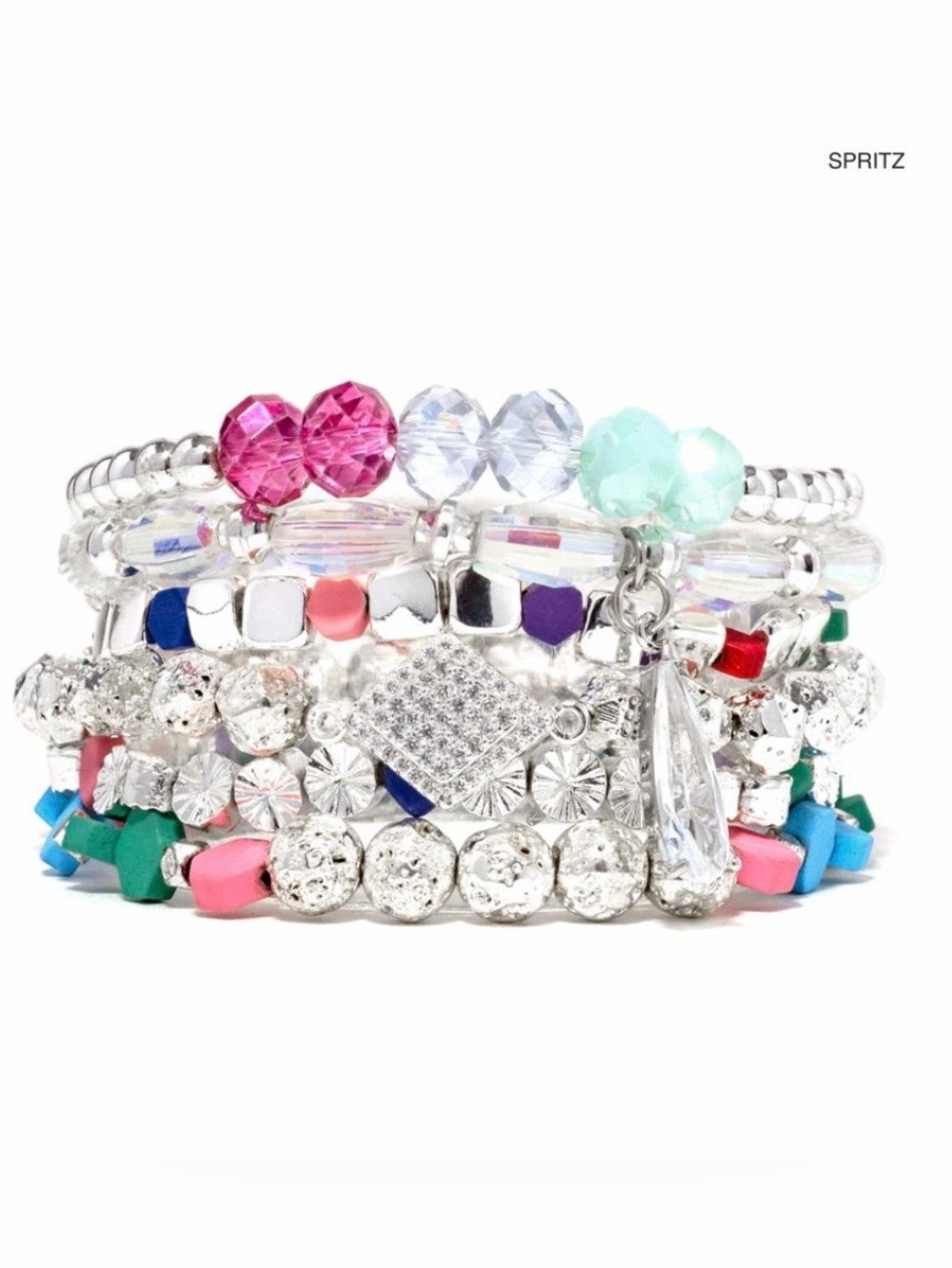 NWOT Erimish “Spritz” Six Bracelet Card Stack